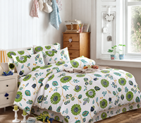 Ensemble de draps en bambou double 4 pièces intelligent / 51 % fibres de bambou 49 % microfibre haute densité / Anti-bactérien Solide / Hypoallergénique