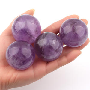Bola de cristal de amatista Natural para decoración del hogar, bolas de cristal de amatista para brujería, curación, 7 estrellas - Product Image 5