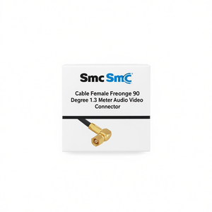 Smc Smc <b>Cable</b> Female Female 90 Degree 1.3 Meter Audio <b>Video</b> Connector - Product Image 2