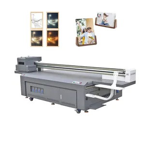 High Productivity large format 2513 flatbed uv printer for acrylic pvc card