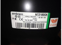 Compresor Hermético Reciprocante Embraco NT6217Z NT6220Z NT2160U NT2180U NT2210U 220-240V 50Hz para Refrigeración Comercial