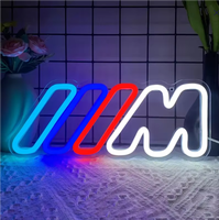Lumières murales et de fête LED néon d'intérieur à luminosité réglable, enseigne lumineuse en acrylique LED pour la décoration de bureau et de maison