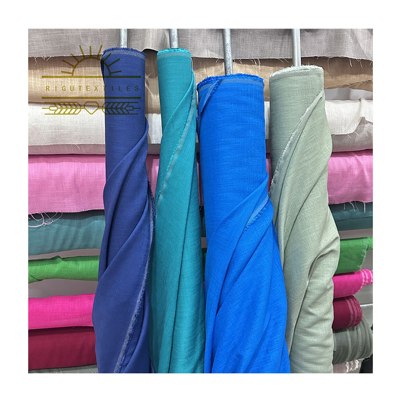 RIGU Sustainable Cotton Linen Fabric Blend Eco Conscious and Versatile for Multiple Uses