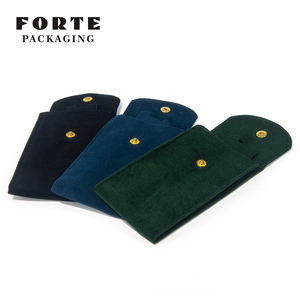 FORTE Watch Jewelry Drawstring Bag Velvet Watch Pouch Custom Watch Storage Bag Travel <b>Accessories</b> 3 Colors - Product Image 1