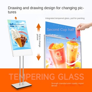 Ngoài trời khung nhôm LED sáng biển quảng cáo Bảng hiển thị hộp Đèn sàn Áp phích giá cho cửa Công Khai & tuyển dụng hiển thị - Product Image 2