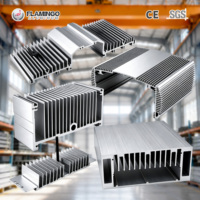 Dissipateur thermique personnalisé en aluminium extrudé, boîtier de dissipateur thermique en aluminium, profil de dissipateur thermique en aluminium, alliage 6063, application industrielle, produit de refroidissement