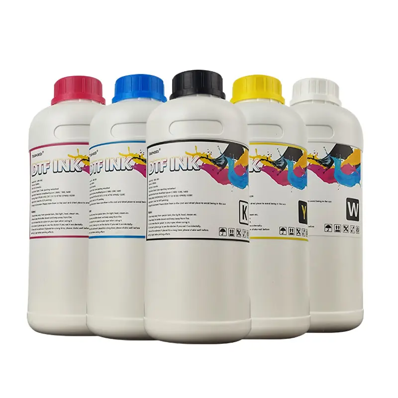 1000ML Premium yüksek kalite geniş Format yazıcı mürekkep süper beyaz baskı dtf mürekkep grando epson i3200 Xp600 Dx6 4720 baskı kafası