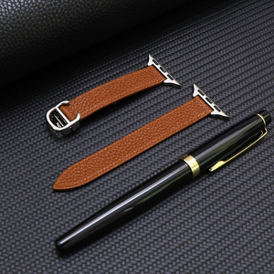 Lychee modello cinturino orologio in pelle 14MM per bracciale cartier cinturino a scatto rapido per <span class=keywords><strong>Apple</strong></span> <span class=keywords><strong>Ultra</strong></span> 2 serie 8 cinghie - Product Image 1
