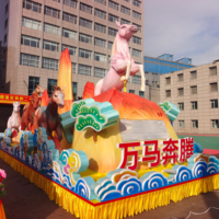 Galoppierende Pferde 3D Animal Lantern Parade Float für chinesische Neujahrs festivals und Mall Promotions