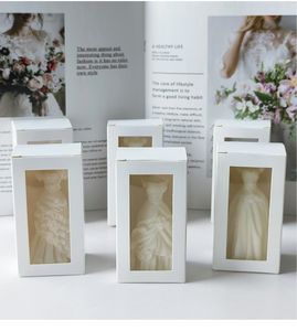 Vela de vestido de novia LANJO, hecha a mano con cera de soja, recuerdos para damas de honor, regalos para invitados de la despedida de soltera. - Product Image 5