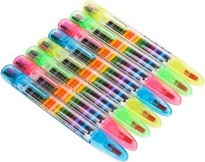 Bvideo Art 20 pièces crayons empilables pour enfants crayon à <span class=keywords><strong>paillettes</strong></span> arc-en-ciel à construire 20 en 1 crayons à point empilable pour le dessin - Product Image 1