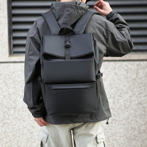 Men's Large Capacity <b>Backpack</b> Casual Waterproof <b>Laptop</b> <b>Backpack</b> Fashionable Textured Design for Work Travel School - Product Image 6
