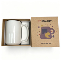Boîte rigide en kraft personnalisée avec impression, boîte d'emballage cadeau pour tasse en céramique, service personnalisé à faible MOQ