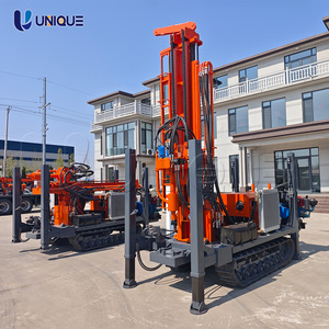 UNIQUEMAC Mobile Water Well <b>Drilling</b> RIg Diesel-Powered Crawler Type Water Well <b>Drilling</b> Rig with 260m 300m Depth Capability - Product Image 3