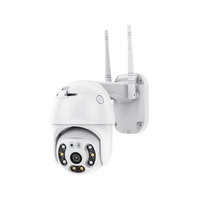 Caméra de surveillance extérieure sans fil Wi-Fi HD 1080P avec vision nocturne couleur, interphone vocal, compensation de rétroéclairage et surveillance mobile à distance