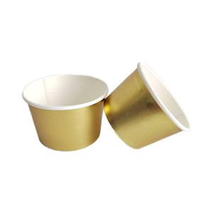 Tazas de helado Kraft redondas de pared simple, cuenco de papel biodegradable de 3oz con capa de pintura PE, logotipo personalizado para manualidades de fideos de yogur - Product Image 6