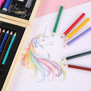 LISI Juego de Arte de 180 piezas para niños Pasteles al óleo Crayones Lápices de colores Acuarelas en estuche para dibujar y pintar - Product Image 4