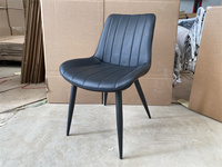 Chaise de Salle à Manger Moderne Luxe Léger Confortable Décontracté en Cuir PU Souple pour Maison Restaurant Hôtel Réception