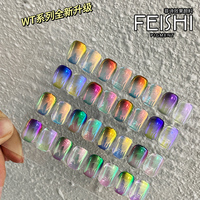 Pigment inorganique populaire de couleur blanc perle de sirène, effet miroir aurora, poudre chromée clair de lune pour l'art des ongles, pigments fins et transparents