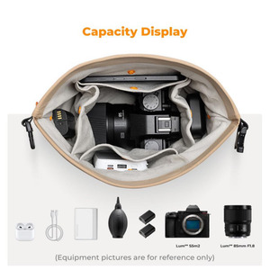 กระเป๋าใส่เลนส์กล้องแบบนุ่มพกพาสะดวก ป้องกันการกระแทก สำหรับกล้อง DSLR/SLR พร้อมช่องแบ่ง - Product Image 2