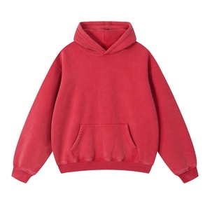OEM ODM 355G Sweat à capuche streetwear unisexe oversize à épaules tombantes en molleton velours teint en pièce effet flocon de neige - Product Image 4