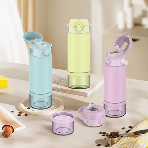 Bouteille d'eau isotherme ShTech en acier inoxydable à double paroi 500ML + 150ML, anti-fuite, portable pour voyage, bureau, cadeau - Product Image 5