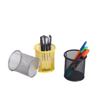 Support à crayons rond en maille métallique multicolore pour enfants, idéal pour le bureau - Fournisseur d'usine en gros