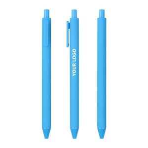 ปากกาลูกลื่นพลาสติกสีน้ำเงินพิมพ์โลโก้ตามสั่งราคาถูกสำหรับขายส่ง - Product Image 4