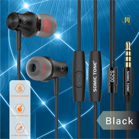 Écouteurs intra-auriculaires filaires SOMIC TONE S200 3,5 mm en métal, Hi-Fi stéréo, pour le gaming et le sport, étanches avec ENC Apt-X HD, cordon de 1,2 m