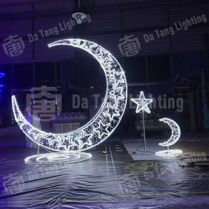 Luz LED Exterior IP65 con Forma de Luna Creciente para Parques Temáticos, Plazas Comerciales y Proyectos de Exhibición para el Ramadán Kareem y el Eid - Product Image 3