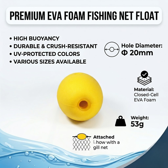 Wholesale Marine EVA Fishing Float High Buoyancy PVC/EVA Fishing Net Buoy