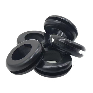 Wholesale Multiple Specifications Silicone Grommet Cable Grommet Protective Cable Black Silicone Grommet - Product Image 1