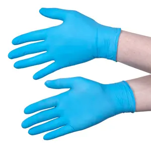 AJ MED GROUP Hospital Work Exam Blue Nitryl Sterile Protective Working Surgical Powder Free Hand Examination Safety Medical nitr