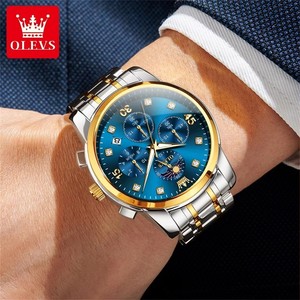 OLEVS 3652 Orologio da Polso al Quarzo da Uomo Impermeabile con Lancette Luminose, Orologio Maschile Originale di Lusso Classico con Data Automatica e Display 24 <span class=keywords><strong>Ore</strong></span> - Product Image 4