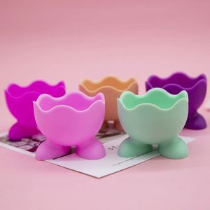 Wholesale Eco-Friendly Custom Color Logo UV Printed <b>Silicone</b> Makeup Sponge Holder Mini Beauty Egg Storage Hygienic Makeup <b>Tool</b> - Product Image 1