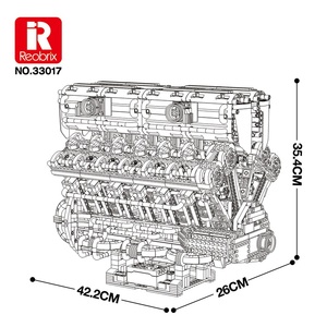 Nouveauté 2026 Reobrix 33017 Blocs de construction créatifs Thème Voitures Jouet modèle éducatif en plastique ABS Fournisseur en gros Partenaires B2B - Product Image 2