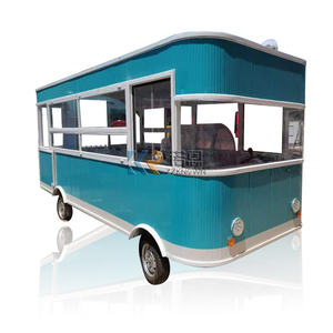 China <b>Mobile</b> Trailer Rolling Car with Top Fashion Fruit Food Trailer Support for Trolley Service - Product Image 2