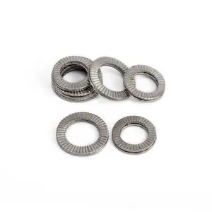 304 Stainless Steel Double Stack Self-locking Washer Spot Din25201 Disc Anti-loose Gasket Metal Lock Tight Washer M8