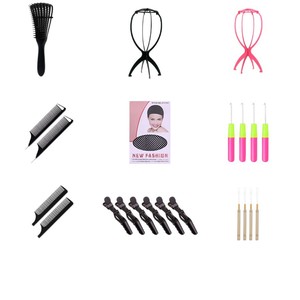 <b>Wig</b> accessory kit, cross-border hot-selling <b>wig</b> care set, steel pin comb, hook pin hair extensions, <b>wig</b> accessories wholesale - Product Image 2