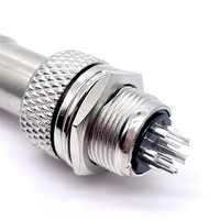 Soulin Vente Chaude Connecteur d'Aviation Circulaire GX12 5 Broches Mâle Femelle Fileté Contact en Laiton IP67 Fournisseur de Prises Automobiles