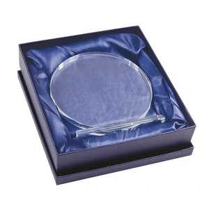 Placa de Premio de Cristal Redonda y Lisa de 120 mm - Product Image 3