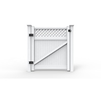 Clôture de jardin en PVC blanc recyclé, sans entretien, bon marché, de la marque Fentech