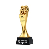 Trofeo Personalizado de Resina y Metal de Alta Calidad 2026, con Grabado, para Competencias, Premios Creativos a Personal Destacado, Reuniones Anuales