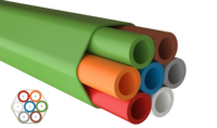 Conduit de câblage souterrain en PEHD anti-UV avec âme en silicone, 4 ou 7 voies, pour fibre optique soufflée FTTH et télécommunications
