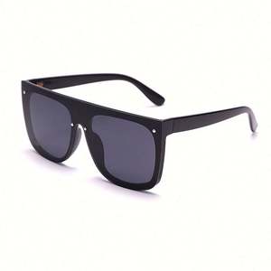 Gafas de Sol Cuadradas Grandes de Moda Vintage Personalizadas 2022 para Hombre y Mujer, Lentes de Una Sola Pieza - Product Image 6