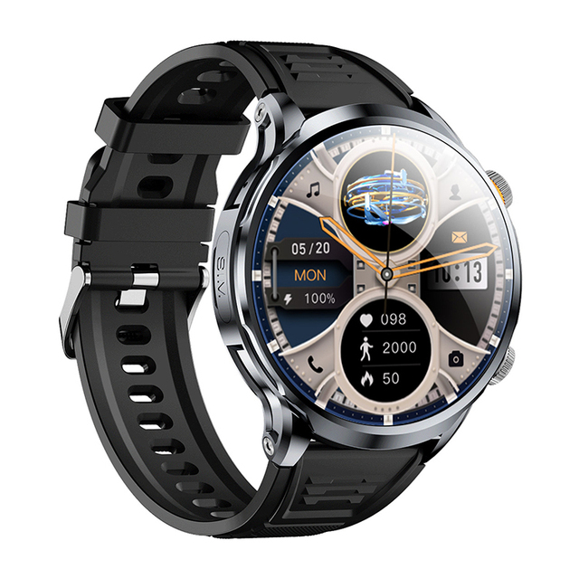 New 4G Sim Card Smart Watch 1.85 Inch Large Display Memory Heart Rate GPS Wifi Camera Smartwatch H18