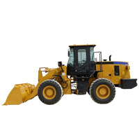 636D 3Ton Wheel Loader Kabin Tertutup dengan Kursi Suspensi yang Luas dan Rendah Kebisingan