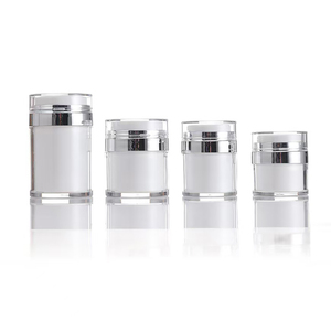 Frascos Acrílicos Cosméticos con Bomba de Aire de 15ml, 30ml y 50ml, Botellas Blancas para Crema Facial, Cuidado de la Piel y Crema para Ojos, Tapas OEM - Product Image 1
