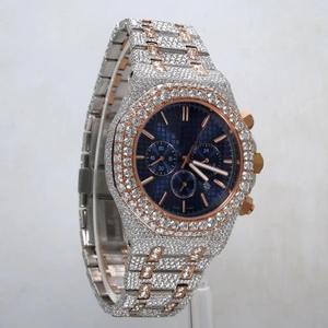 Reloj Automático de Acero Inoxidable con Diamantes VVS Clásicos, Suministro Directo de Fábrica, para Uso Ejecutivo y de Negocios, Disponible para la Venta - Product Image 2