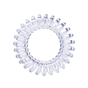 Coletero Transparente de 4cm con Diseño de Cable Telefónico, Accesorio para el Cabello Estilo Coreano, Tamaño Pequeño, Uso Casual - Product Image 5